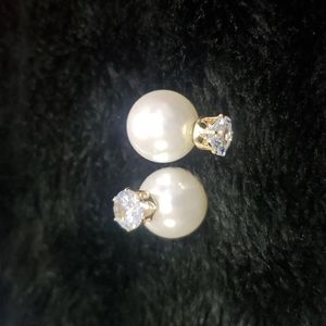 Vintage Pearl double side wearable earrings